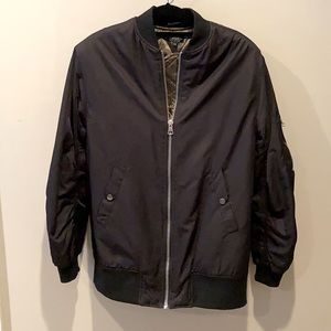 Topshop Black Bomber Jacket